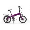 BICICLETA ELÉCTRICA PLEGABLE IBIZA RAINBOW DEEP PURPLE LITTIUM COLOR VIOLETA CON BATERÍA DE 10,4AH Y ACCESORIOS GARANTÍA EUROPEA