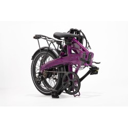 BICICLETA ELÉCTRICA PLEGABLE IBIZA RAINBOW DEEP PURPLE LITTIUM COLOR VIOLETA CON BATERÍA DE 10,4AH Y ACCESORIOS GARANTÍA EUROPEA