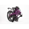 BICICLETA ELÉCTRICA PLEGABLE IBIZA RAINBOW DEEP PURPLE LITTIUM COLOR VIOLETA CON BATERÍA DE 10,4AH Y ACCESORIOS GARANTÍA EUROPEA