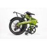 BICICLETA ELÉCTRICA PLEGABLE  IBIZA RAINBOW GREEN PEACE LITTIUM COLOR VERDE CON BATERÍA DE 10,4 AH Y ACCESORIOS GARANTÍA EUROPEA