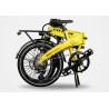 BICICLETA ELÉCTRICA PLEGABLE IBIZA RAINBOW YELLOW STONE LITTIUM COLOR AMARILLO CON BATERÍA DE 10,4 AH Y ACCESORIOS GARANTÍA EU
