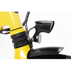 BICICLETA ELÉCTRICA PLEGABLE IBIZA RAINBOW YELLOW STONE LITTIUM COLOR AMARILLO CON BATERÍA DE 10,4 AH Y ACCESORIOS GARANTÍA EU