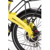 BICICLETA ELÉCTRICA PLEGABLE IBIZA RAINBOW YELLOW STONE LITTIUM COLOR AMARILLO CON BATERÍA DE 10,4 AH Y ACCESORIOS GARANTÍA EU