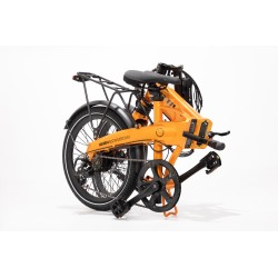 BICICLETA ELÉCTRICA PLEGABLE IBIZA RAINBOW ORANGE JUICE LITTIUM COLOR NARANJA CON BATERÍA DE 10,4 AH Y ACCESORIOS GARANTÍA EU