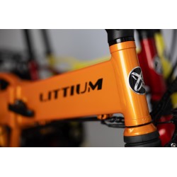BICICLETA ELÉCTRICA PLEGABLE IBIZA RAINBOW ORANGE JUICE LITTIUM COLOR NARANJA CON BATERÍA DE 10,4 AH Y ACCESORIOS GARANTÍA EU
