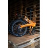 BICICLETA ELÉCTRICA PLEGABLE IBIZA RAINBOW ORANGE JUICE LITTIUM COLOR NARANJA CON BATERÍA DE 10,4 AH Y ACCESORIOS GARANTÍA EU