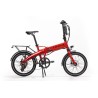 BICICLETA ELÉCTRICA PLEGABLE IBIZA RAINBOW RED CHILI LITTIUM COLOR ROJO Y BATERÍA CON DE 10,4 AH Y ACCESORIOS GARANTÍA EUROPEA