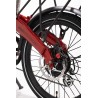 BICICLETA ELÉCTRICA PLEGABLE IBIZA RAINBOW RED CHILI LITTIUM COLOR ROJO Y BATERÍA CON DE 10,4 AH Y ACCESORIOS GARANTÍA EUROPEA