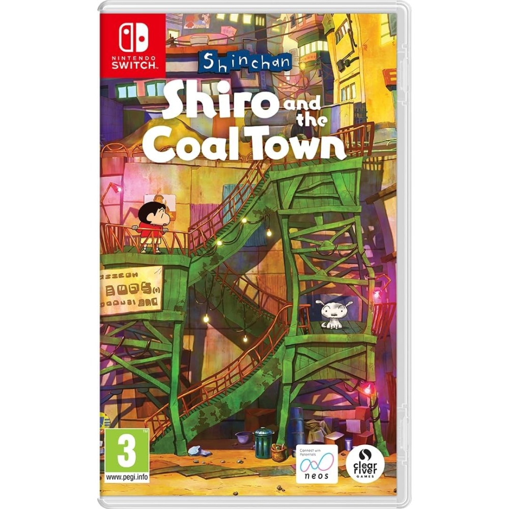 SHIN CHAN SHIRO AND THE COAL TOWN SWITCH JUEGO FÍSICO PARA NINTENDO SWITCH VERSIÓN ESPAÑOLA GARANTÍA EUROPEA EUROPEAN WARRANTY