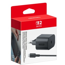 ADAPTADOR DE CORRIENTE PARA NINTENDO SWITCH 2  NINTENDO SWITCH Y NINTENDO SWITCH LITE