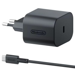 ADAPTADOR DE CORRIENTE PARA NINTENDO SWITCH 2  NINTENDO SWITCH Y NINTENDO SWITCH LITE