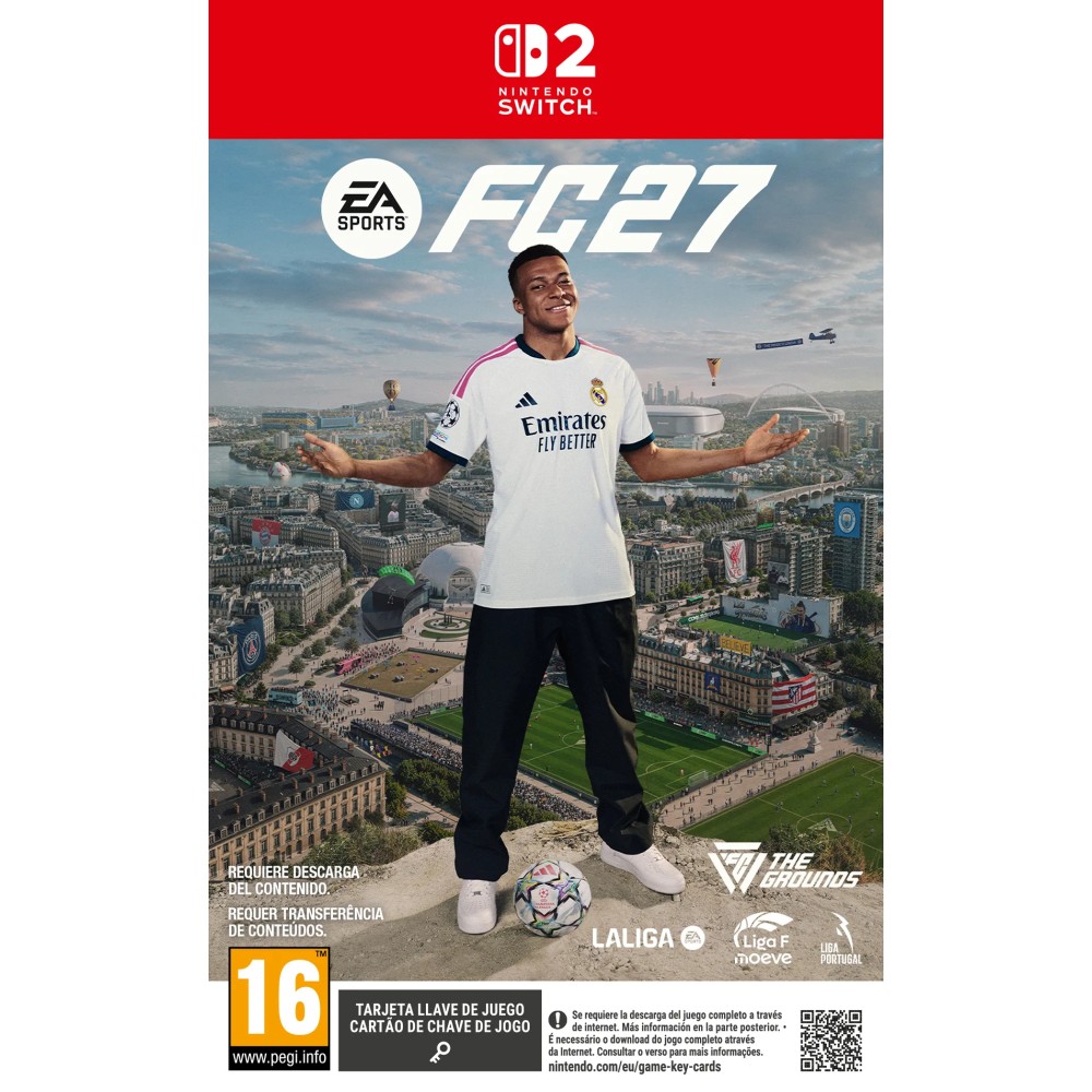 PREVENTA EA SPORTS FC27 SWITCH2 TARJETA LLAVE D JUEGO PARA NINTENDO SWITCH 2 VERSIÓN ESPAÑOLA GARANTIA EUROPEA EUROPEAN WARRANTY