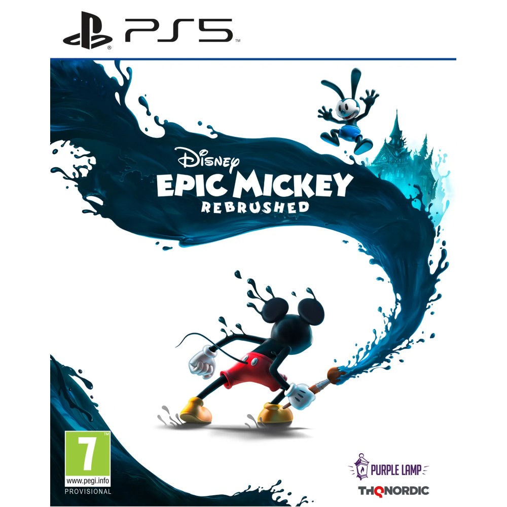 DISNEY EPIC MICKEY: REBRUSHED PS5 JUEGO FÍSICO PARA PLAYSTATION 5 VERSIÓN ESPAÑOLA GARANTÍA EUROPEA EU WARRANTY