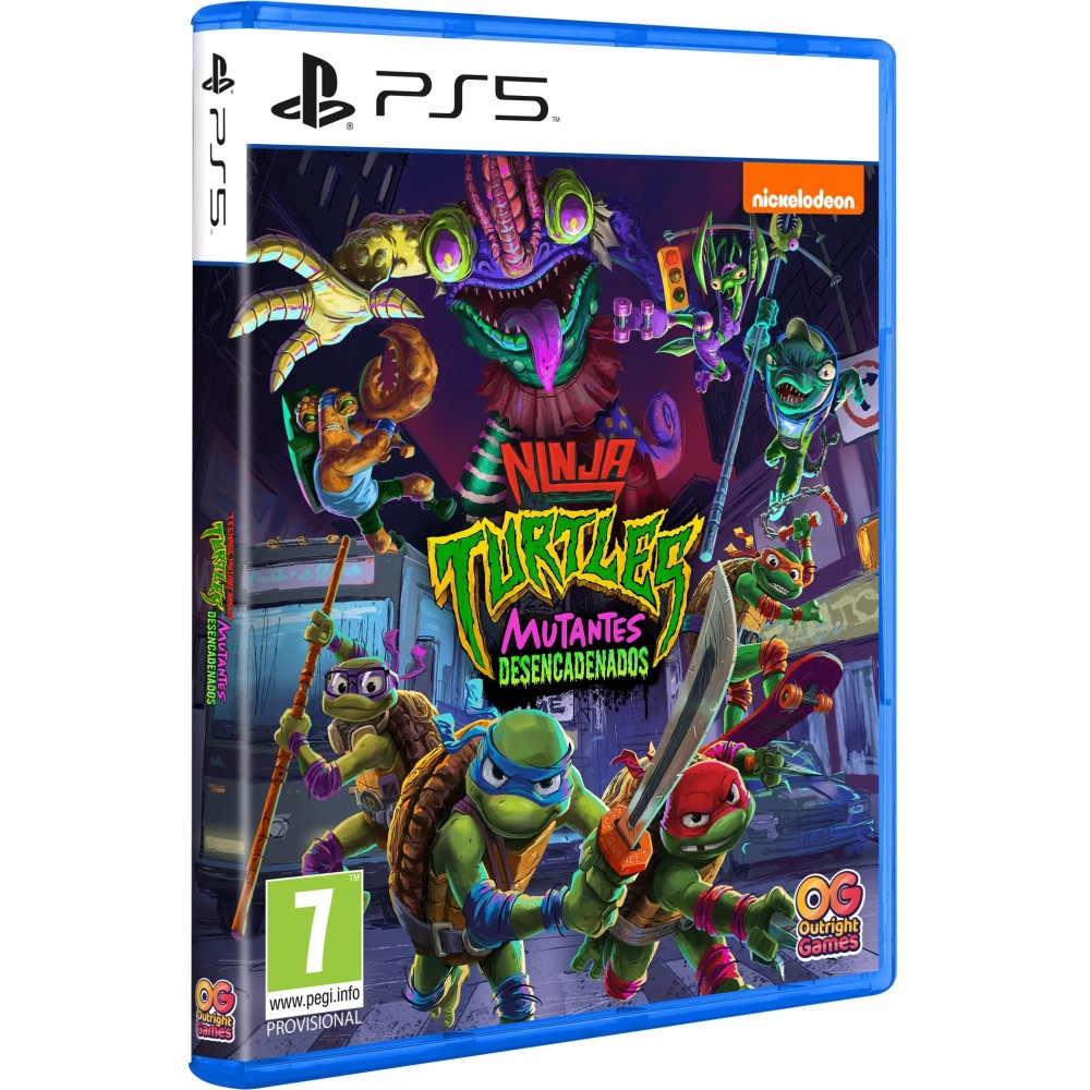 NINJA TURTLES: MUTANTES DESENCADENADOS PS5 JUEGO FÍSICO PARA PLAYSTATION 5 VERSIÓN ESPAÑOLA GARANTÍA EUROPEAN WARRANTY