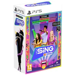 LET´S SING 2026 + 2 MICRÓFONOS PS5 JUEGO FÍSICO PARA PLAYSTATION 5 VERSIÓN ESPAÑOLA GARANTÍA EUROPEA EU WARRANTY