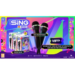 PREVENTA LET´S SING 2026 + 2 MICRÓFONOS PS5 JUEGO FÍSICO PARA PLAYSTATION 5 VERSIÓN ESPAÑOLA GARANTÍA EUROPEA EU WARRANTY