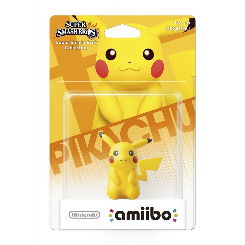 FIGURA AMIIBO PIKACHU SUPER SMASH BROS. COLLECTION NUMERO 10